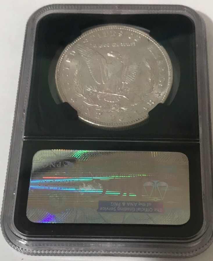 1884 $1 Morgan Silver Dollar NGC MS 62