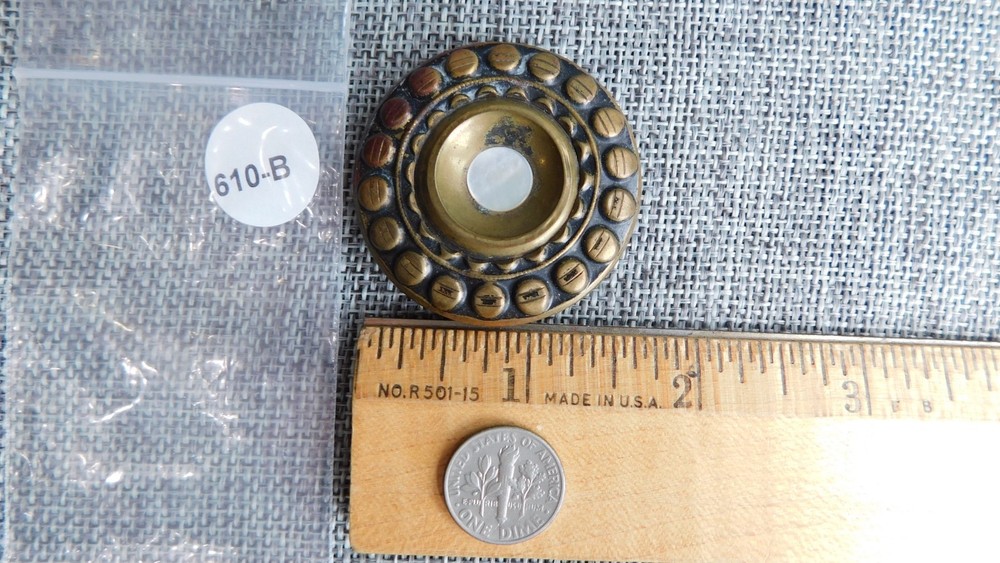 Antique Vtg Button Aprx: 1-5/8" #610-B