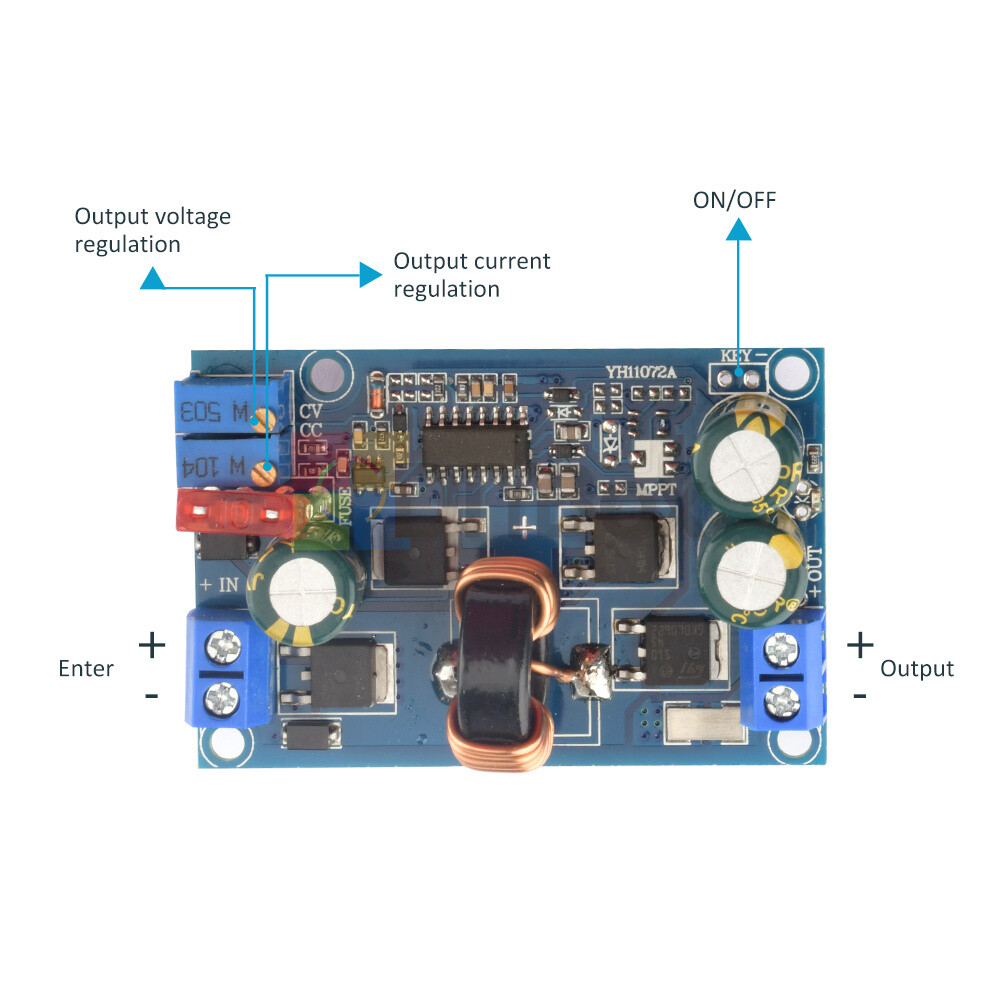 5A DC-DC 60W Automatic Buck-Boost Constant Voltage Current Module Step Up/Down