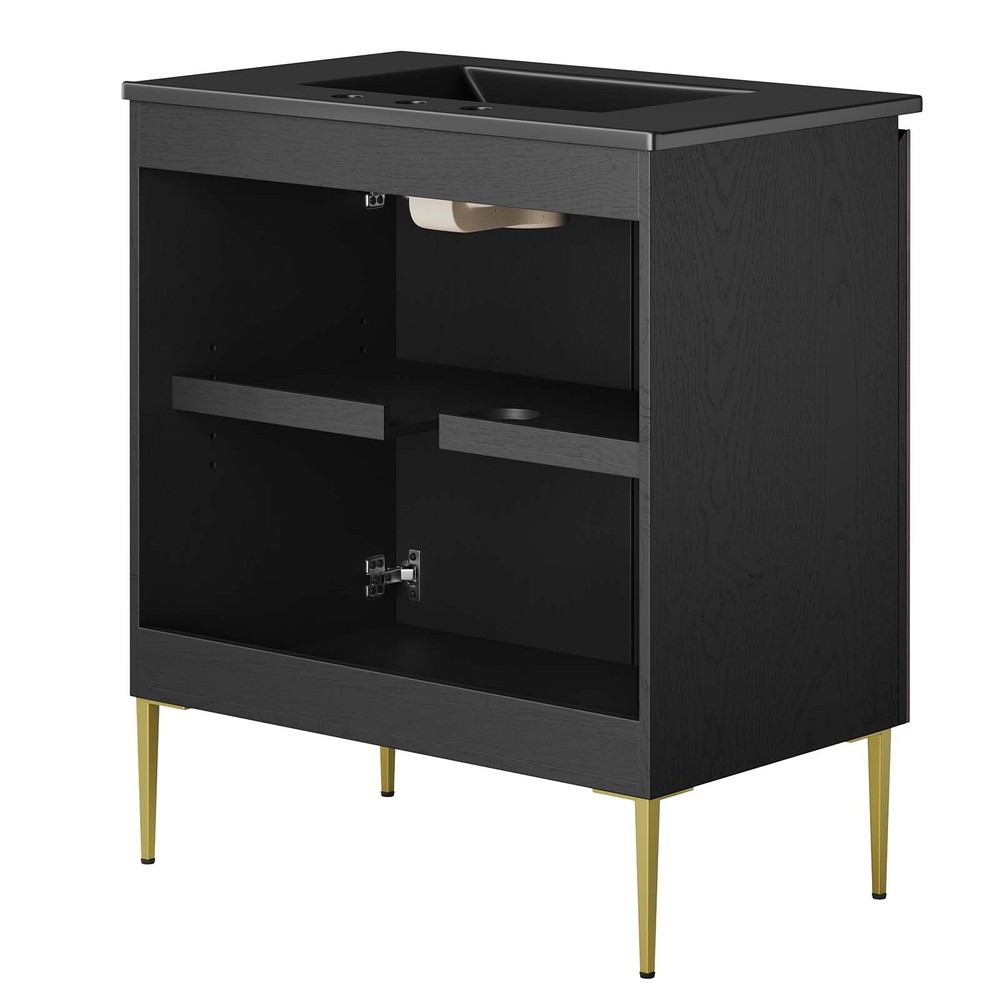 Modway Alchemist 30" Bathroom Vanity in Black Black