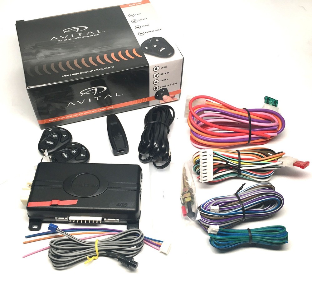 Avital 4105L Remote Start Keyless Entry with DB3 Bypass Module Package 1500 Ft