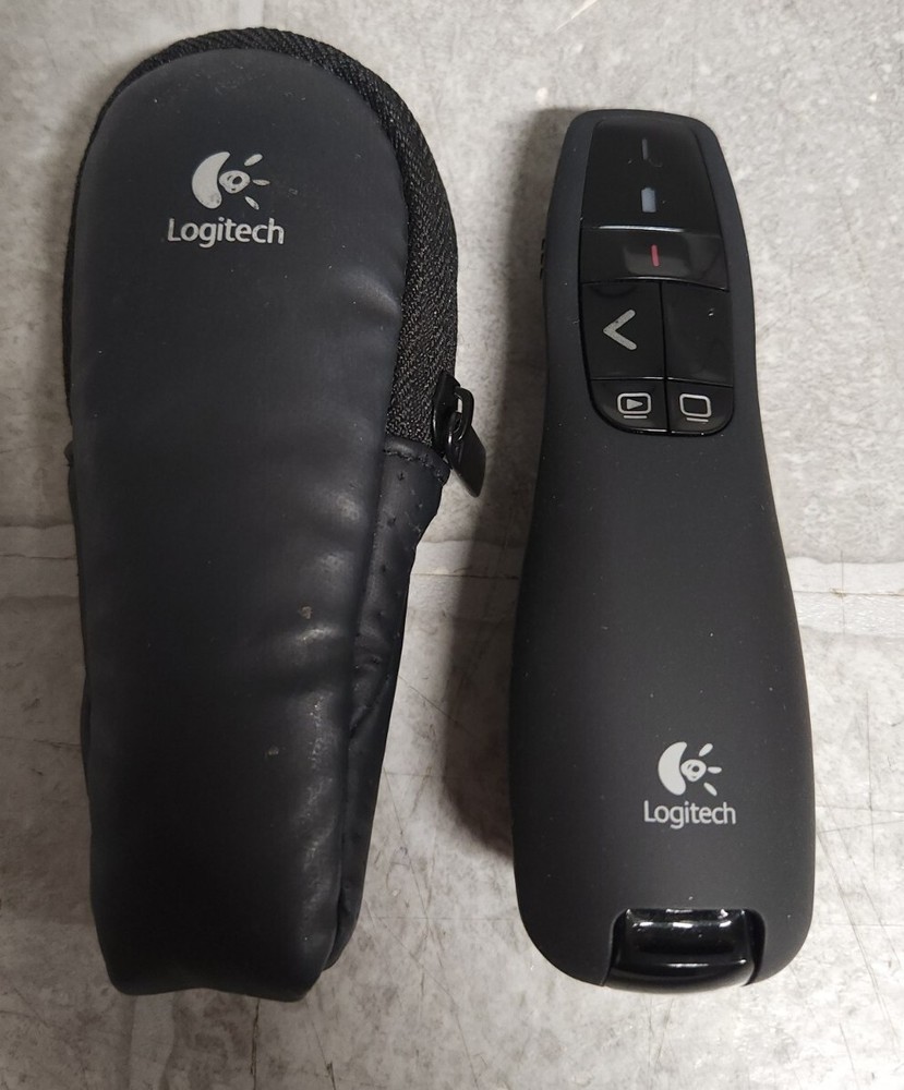 Logitech R400 Presenter Remote w/Laser Pointer NO BATTERIES