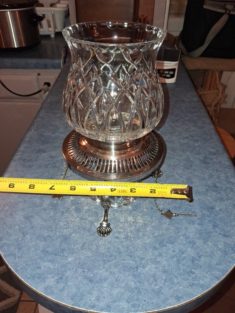 Antique Candle Stick Holder Silver Plate