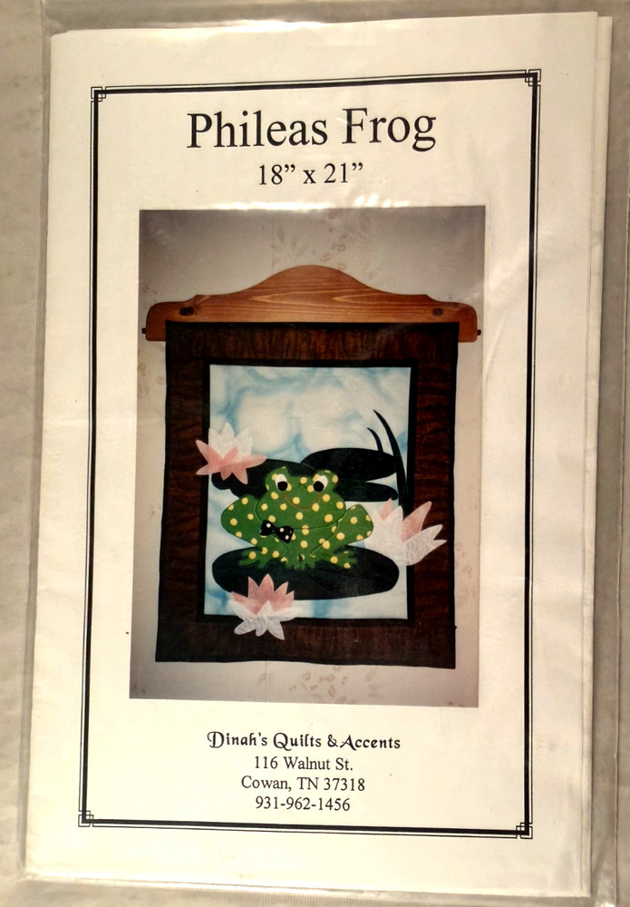 Phileas Frog - Dinah's Quilts & Accents - Pattern Only