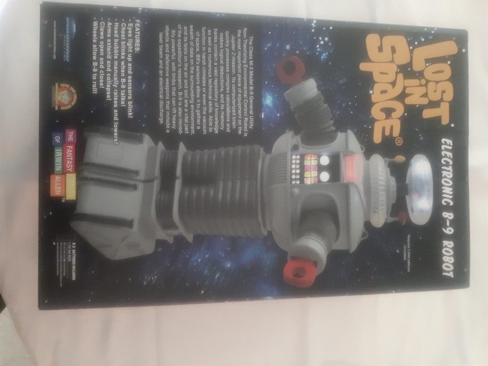 Lost In Space B-9 Robot 11 In. Tall Mip Works Nice
