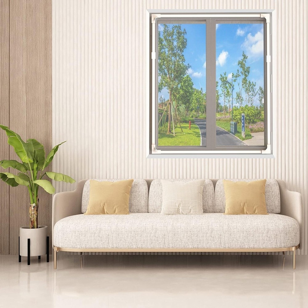 Magnetic Window Screen - Adjustable Size