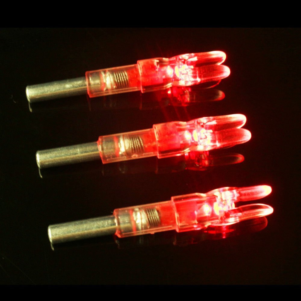 6PCS-S Lighted Nocks for Arrows with .244/6.2mm Inside Diameter Compound Bow ...