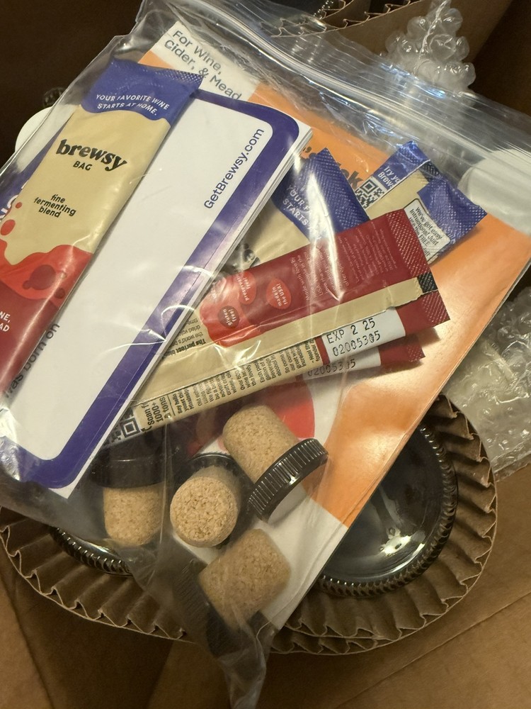 2 Brewsy Better Kit with Glassware Wine Making Kit