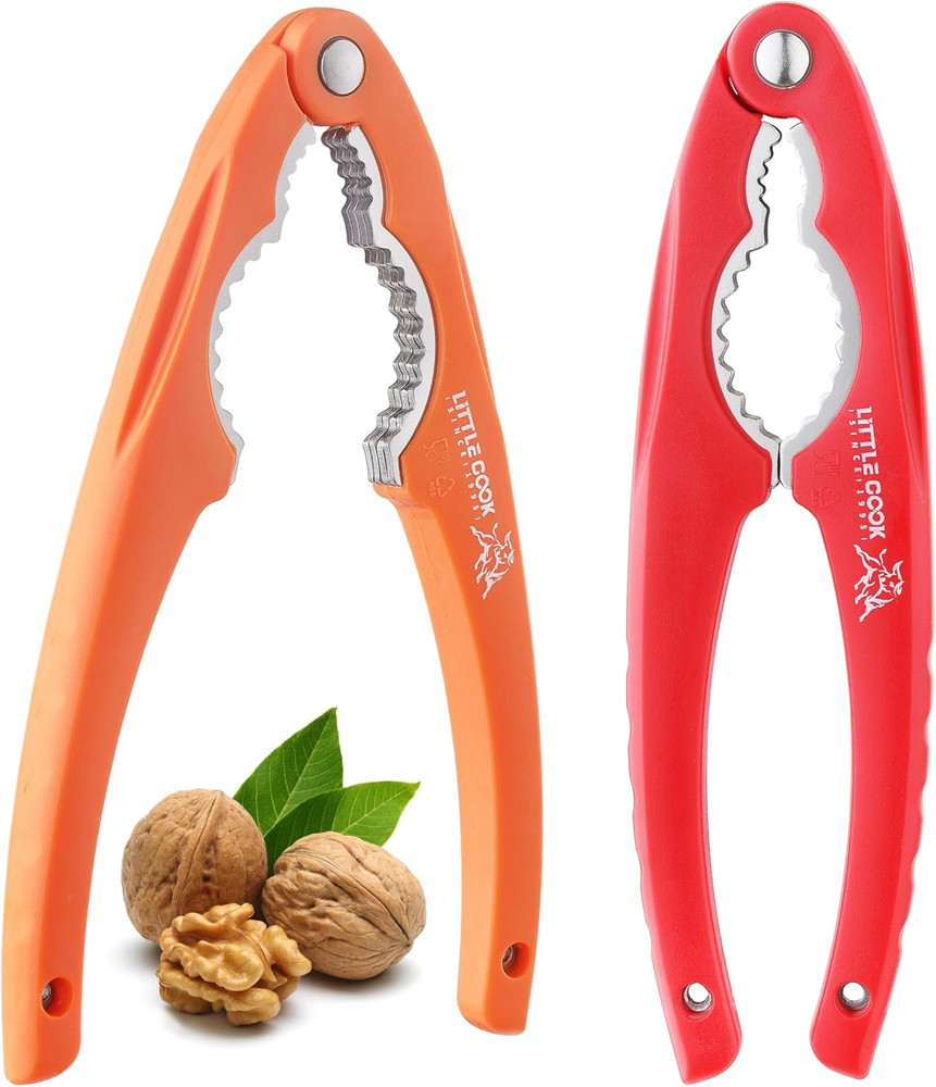 2PCS Nutcracker,  Stainless Steel Nut Crackers for All Nuts, Nutcracker Tool for