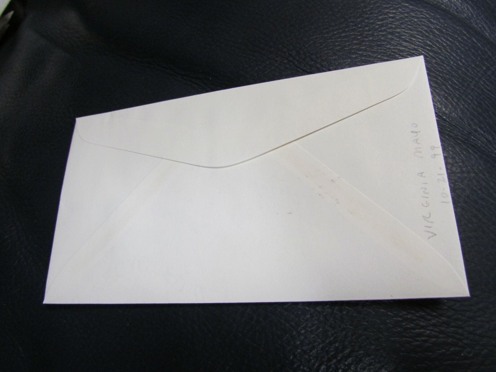 Virginia Mayo Signed Autographed 1st First Day Cover Envelope