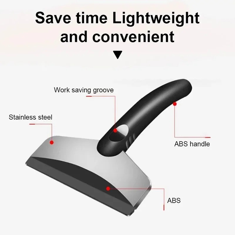 2Pcs Car Snow Shovel Ice Scraper Winter Windshield Defrosting Tool