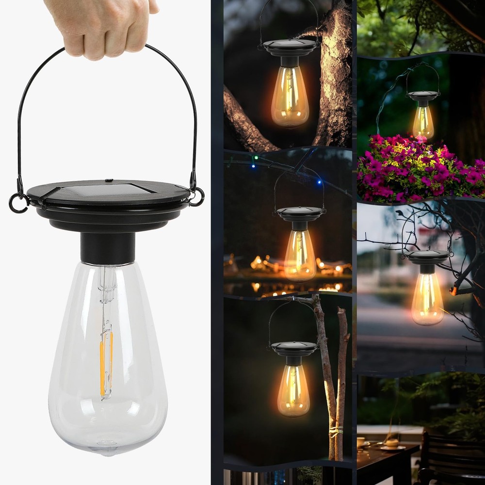Replacement Solar Light Parts-Solar Lanterns Outdoor 1 PACK, Warm White