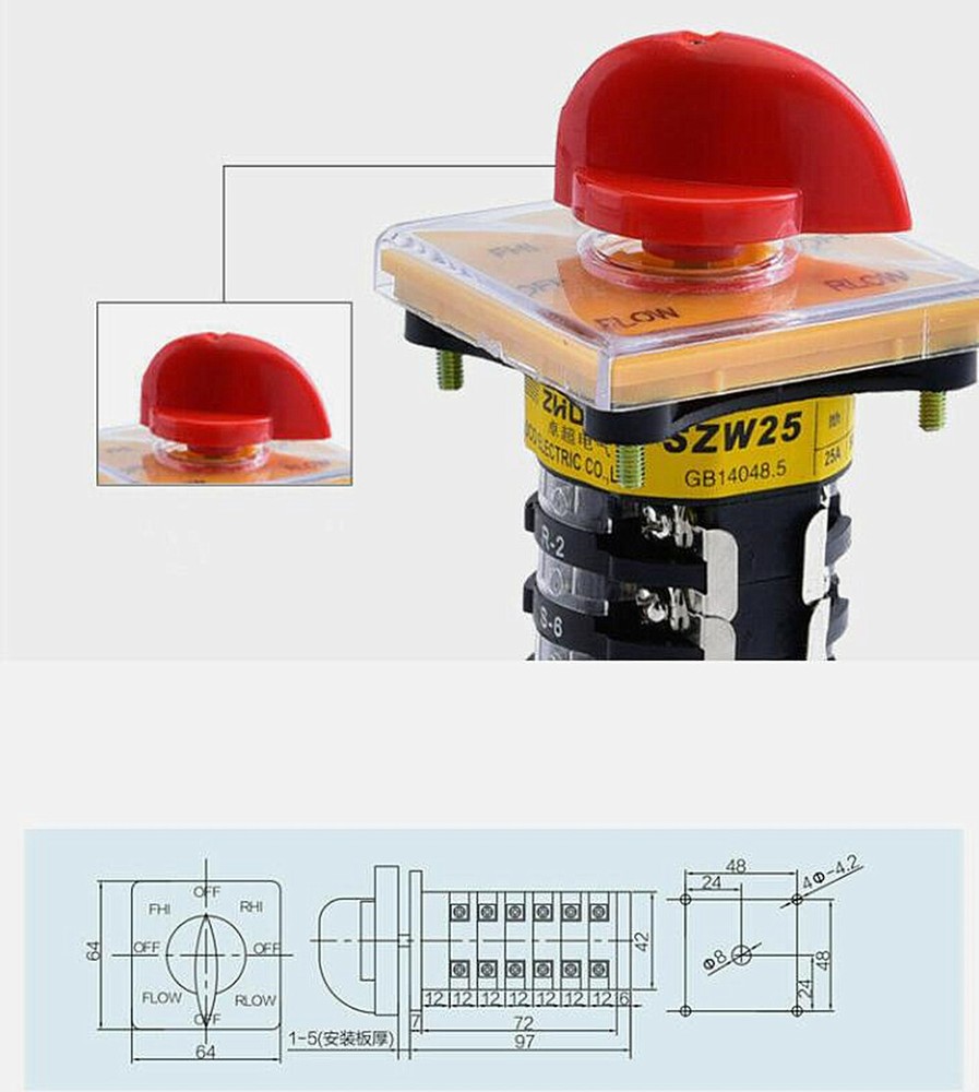 Milling Machine Switch Forward Reverse Switch Vertical CNC Mill For Bridgeport