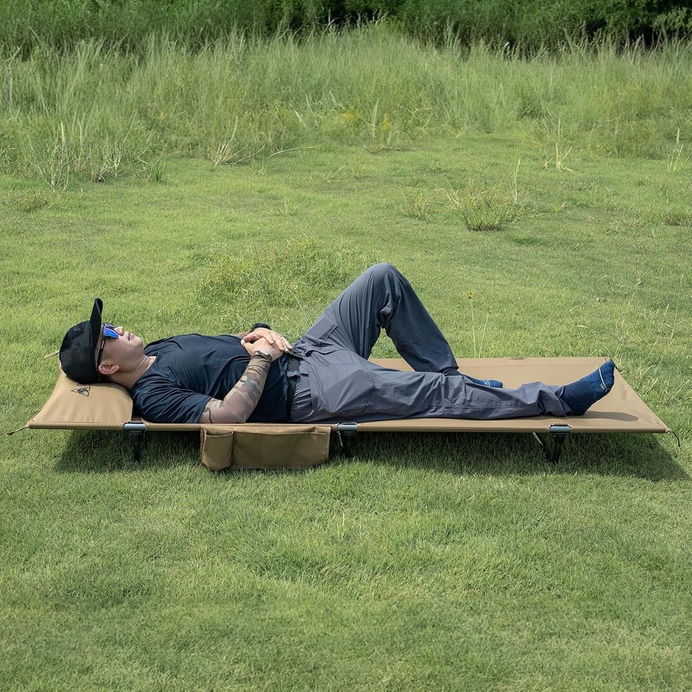 Camping Cot Support Up to 400lbs Lightweight Comfortable Folding Bed