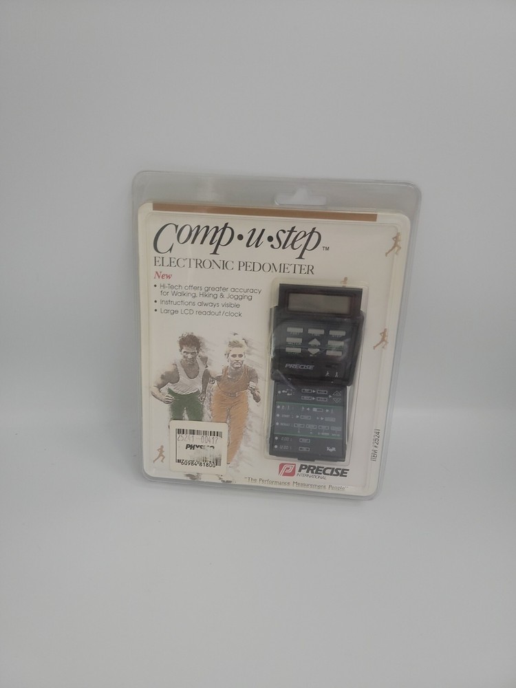 Precise International Comp U Step Electronic Pedometer New Sealed Vintage.