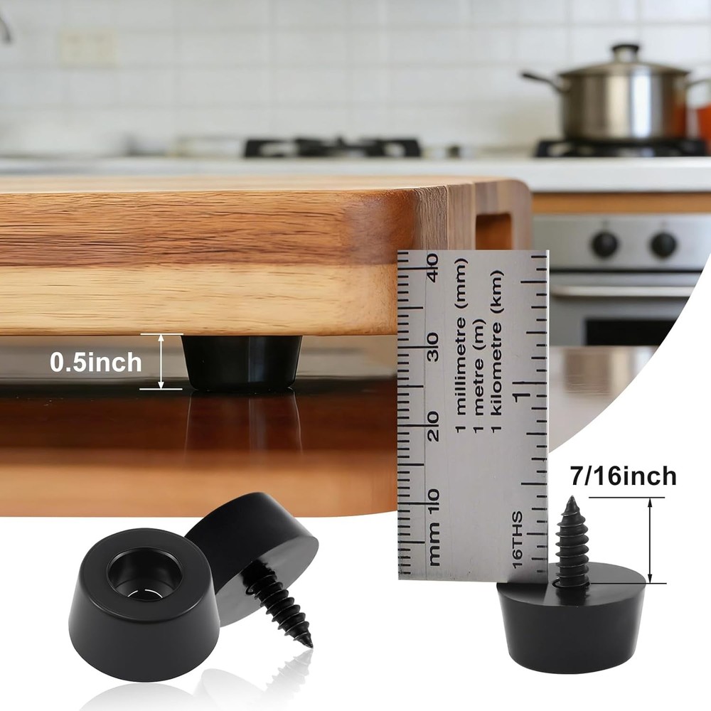 Speaker Isolation Feet 8pc Rubber w/ Screws
