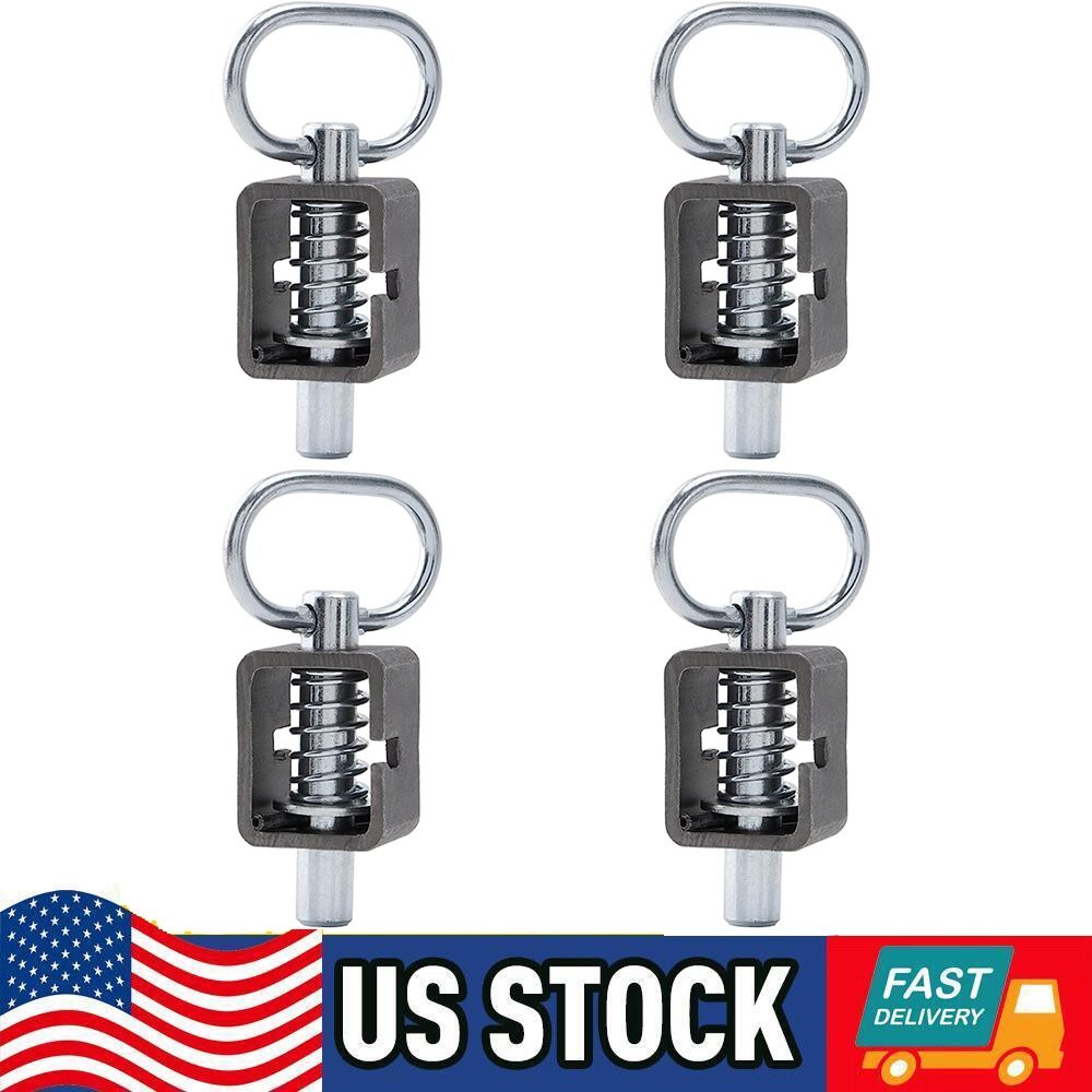 SPARKWHIZ 4x Spring Latch Lock Weld-On Spring Latch Assembly Trailer Gate Latch