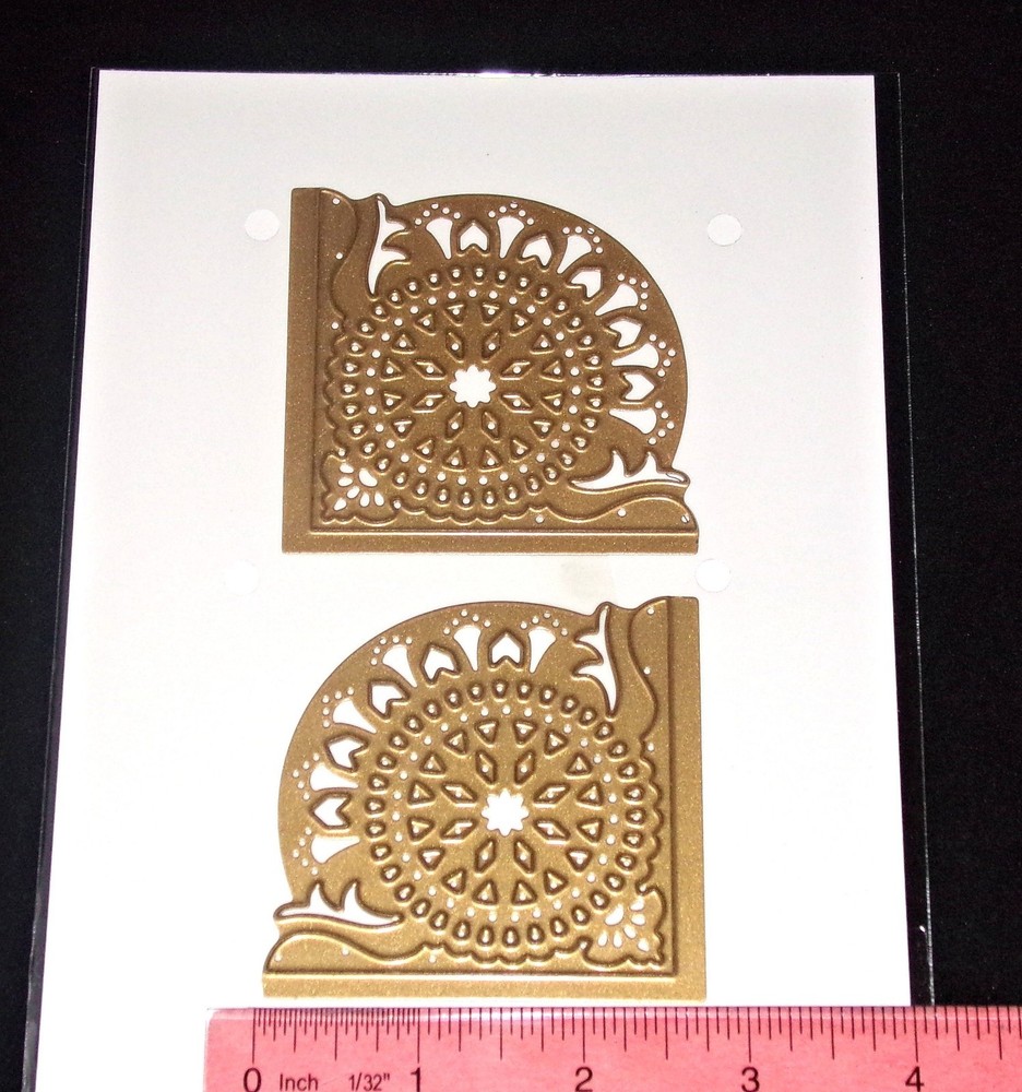 Corner Dies Cut & Emboss half Circle Design New Anna Griffin