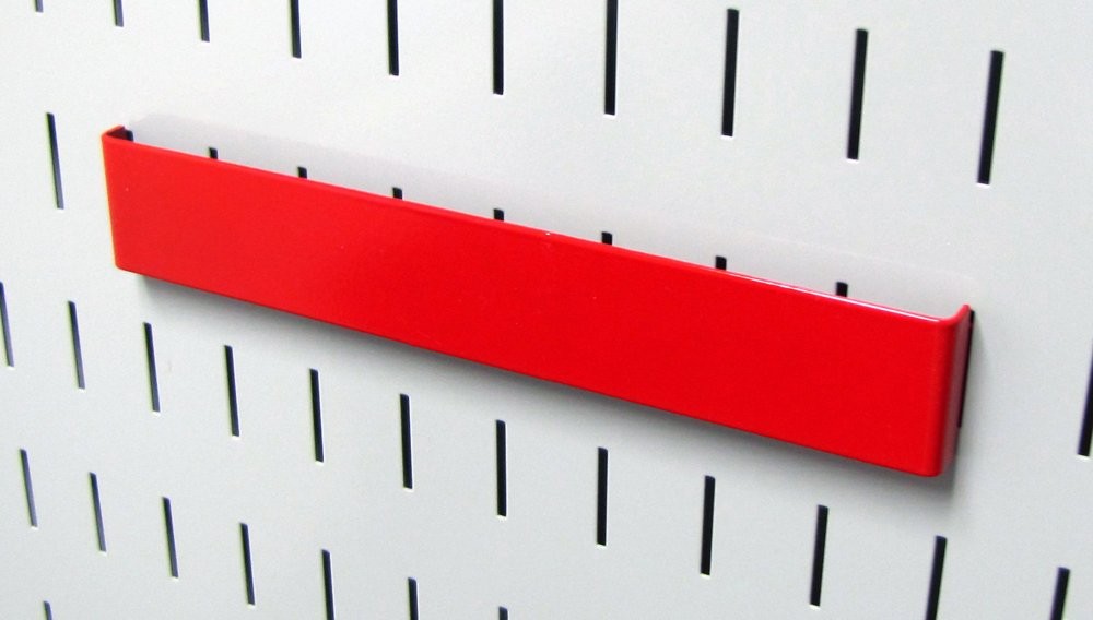 8 Inch Accessory Hanger Tool Holder Bracket Pegboard Slotted Tool Board Red