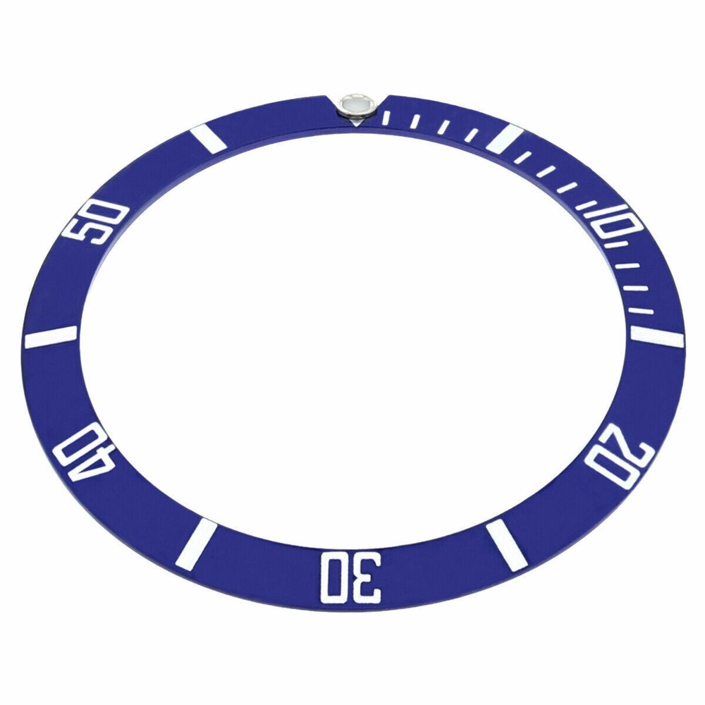 REPLACEMENT BEZEL INSERT BLUE FOR WATCH 39.80MM X 32.80MM
