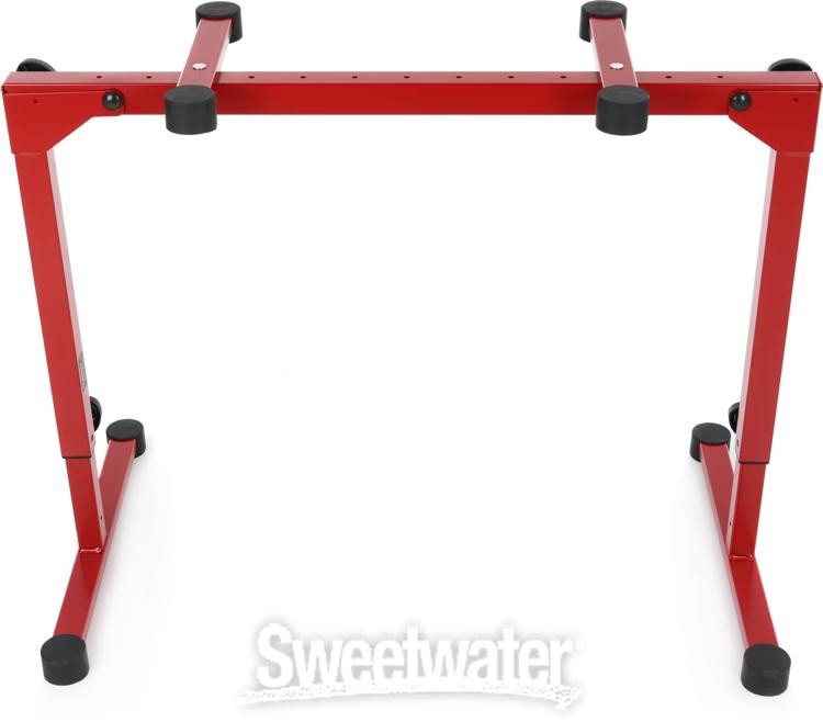 K&M 18820 Omega Pro Keyboard Stand - Ruby Red