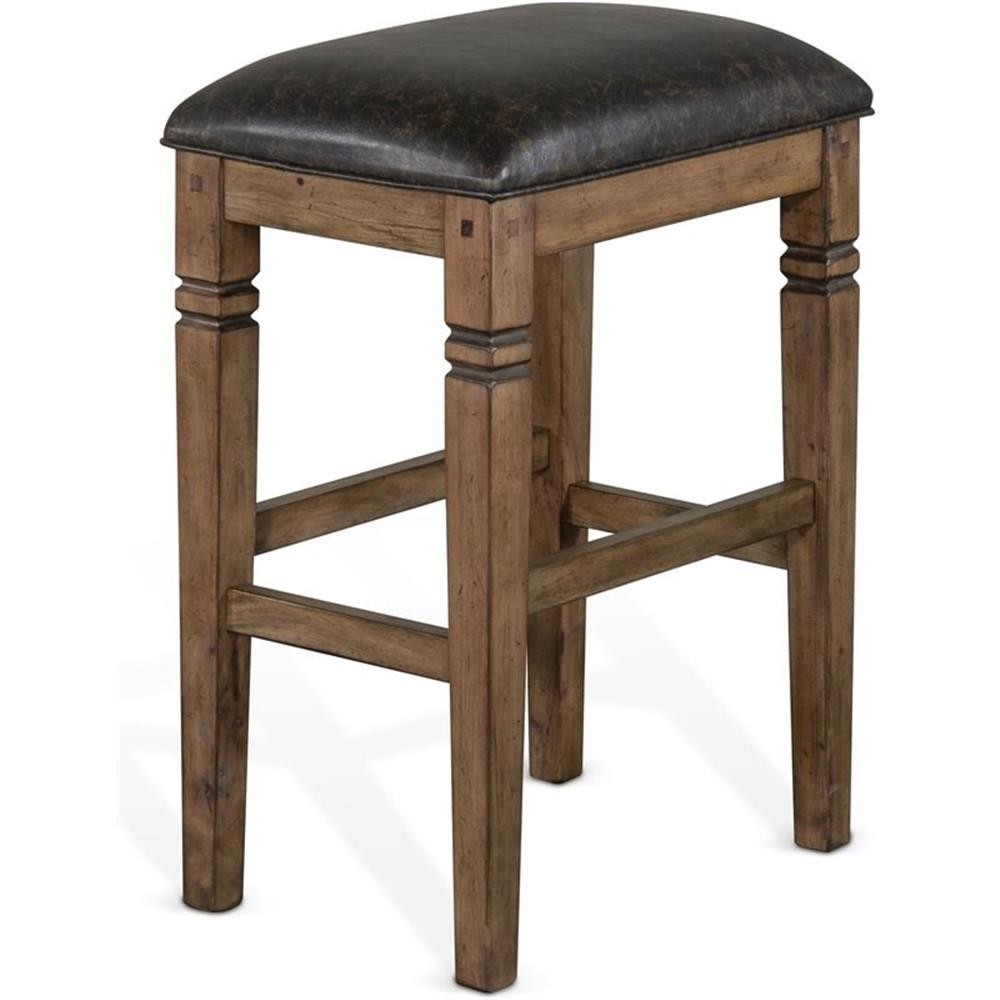 Home Square 4-Piece Set with Bar Unit & Hutch & 2 Backless Stools