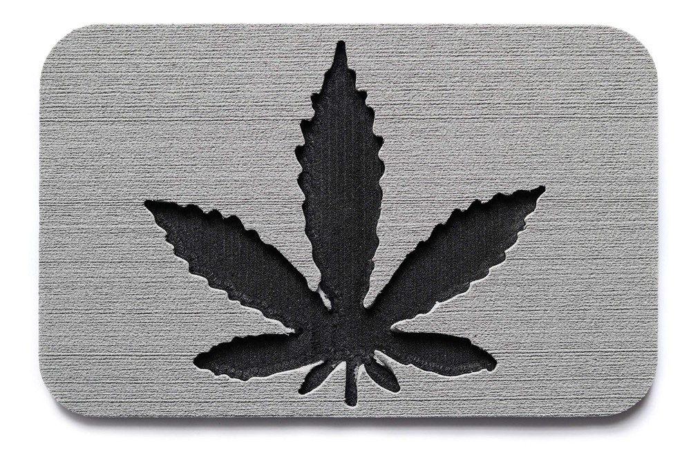 ToeJamR Snowboard Stomp Pad - POT LEAF PAD - GRAY
