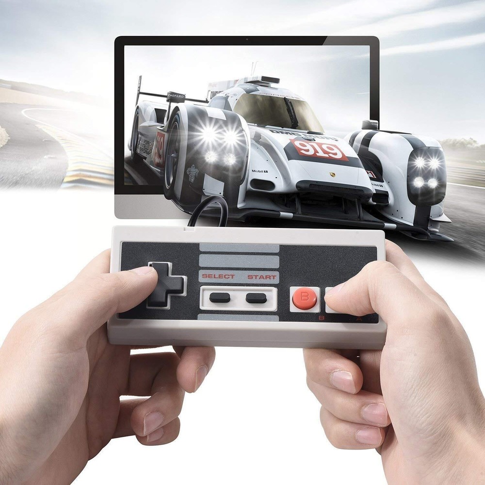 2 PCS Wired Gamepad Controller for NES Nintendo Entertainment System Game Pad