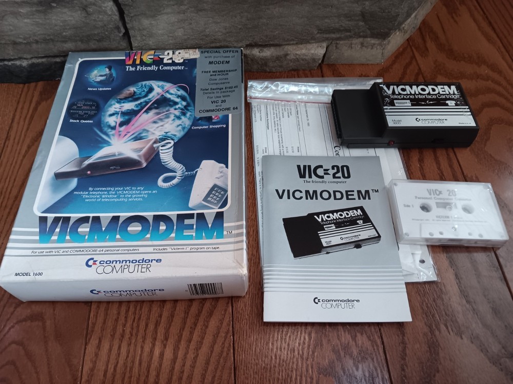 Commodore VIC 20 VICMODEM Model 1600 UNTESTED Sold As Is