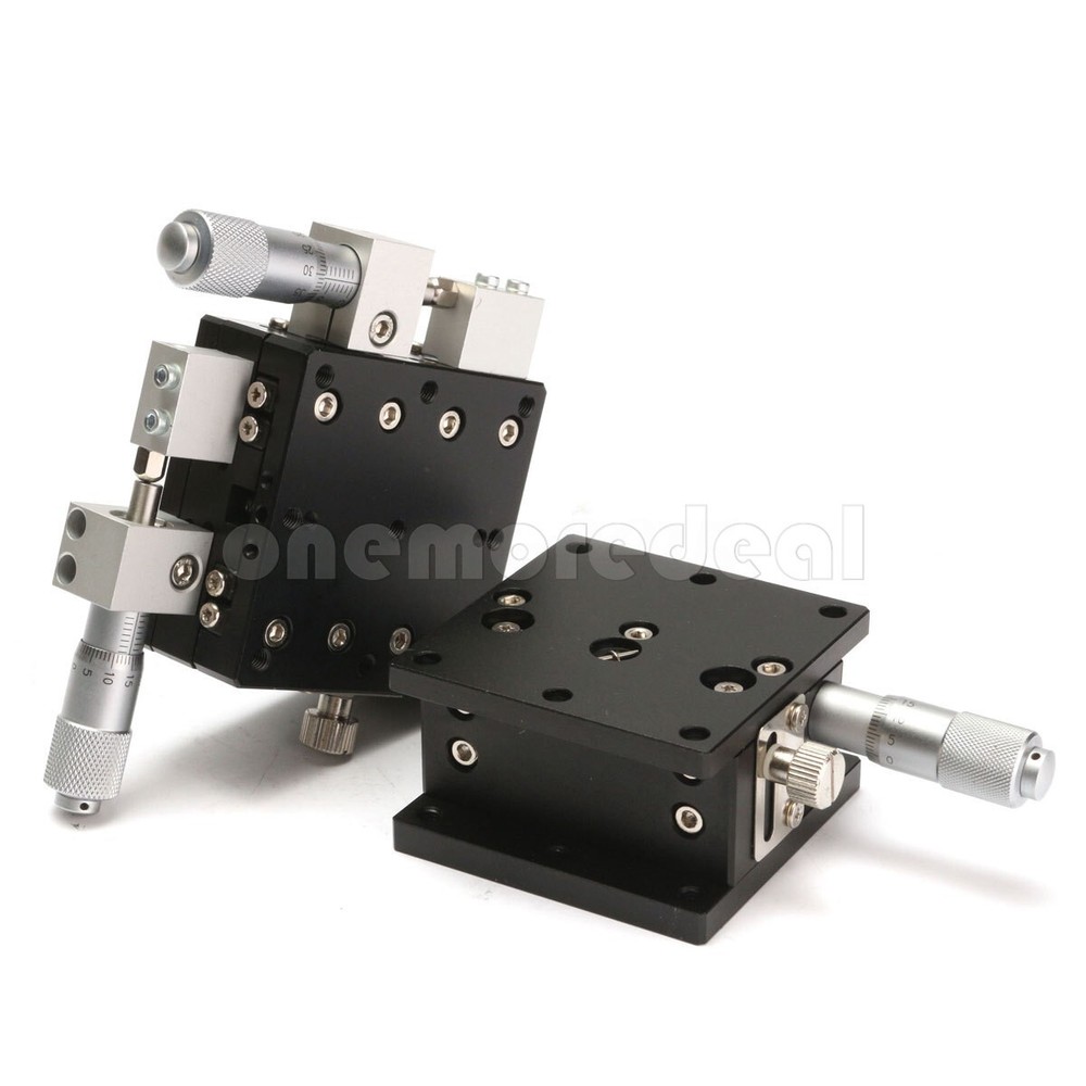 60x60mm 3Axis Linear Stage Trimming Platform Bearing Tuning Sliding Table