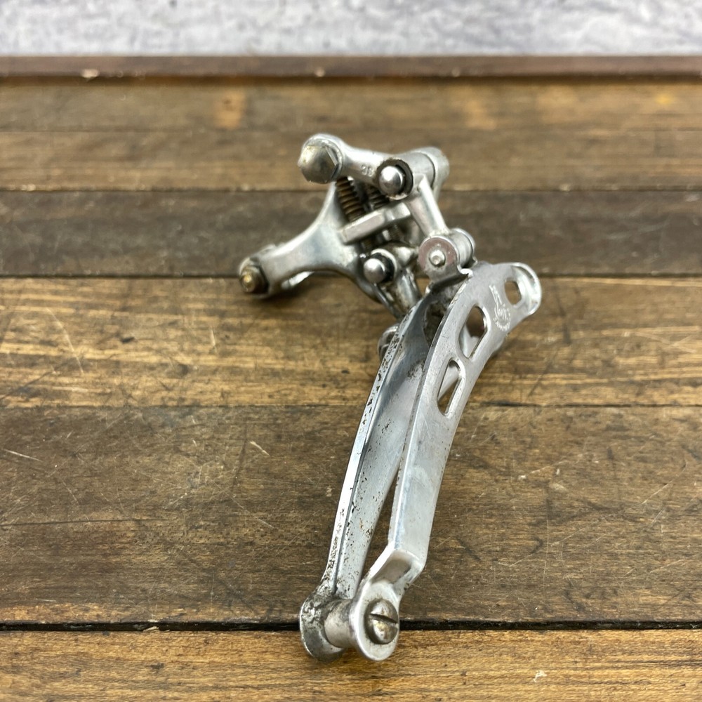 Vintage Campagnolo Record Front Derailleur On Bottom Pull Campy 3 Hole A3