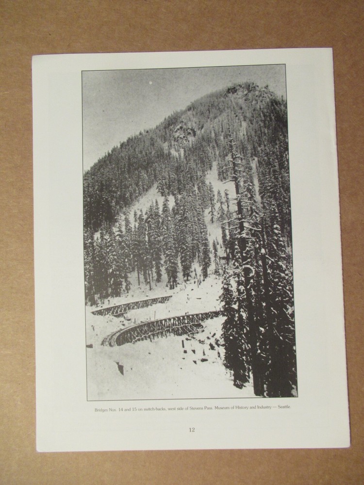 Great Northern Reference Sheet 172 Pacific Extension and Cascade Switchbacks