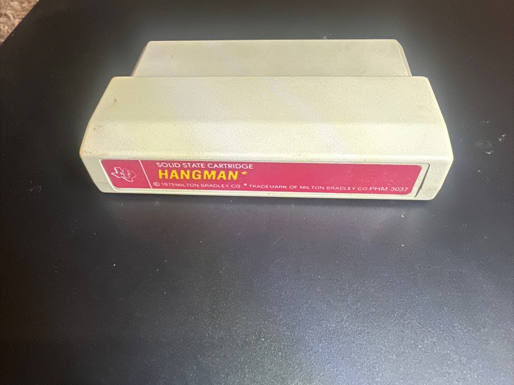 Texas Instruments TI-99/4A Hangman Solid State Game Cartridge PHM3037
