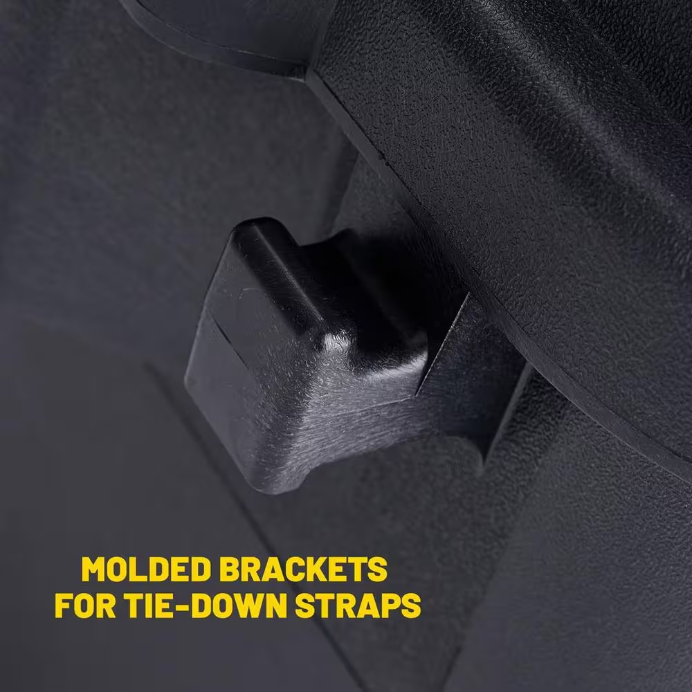 14 Gallon Black Storage Box Durable & Secure