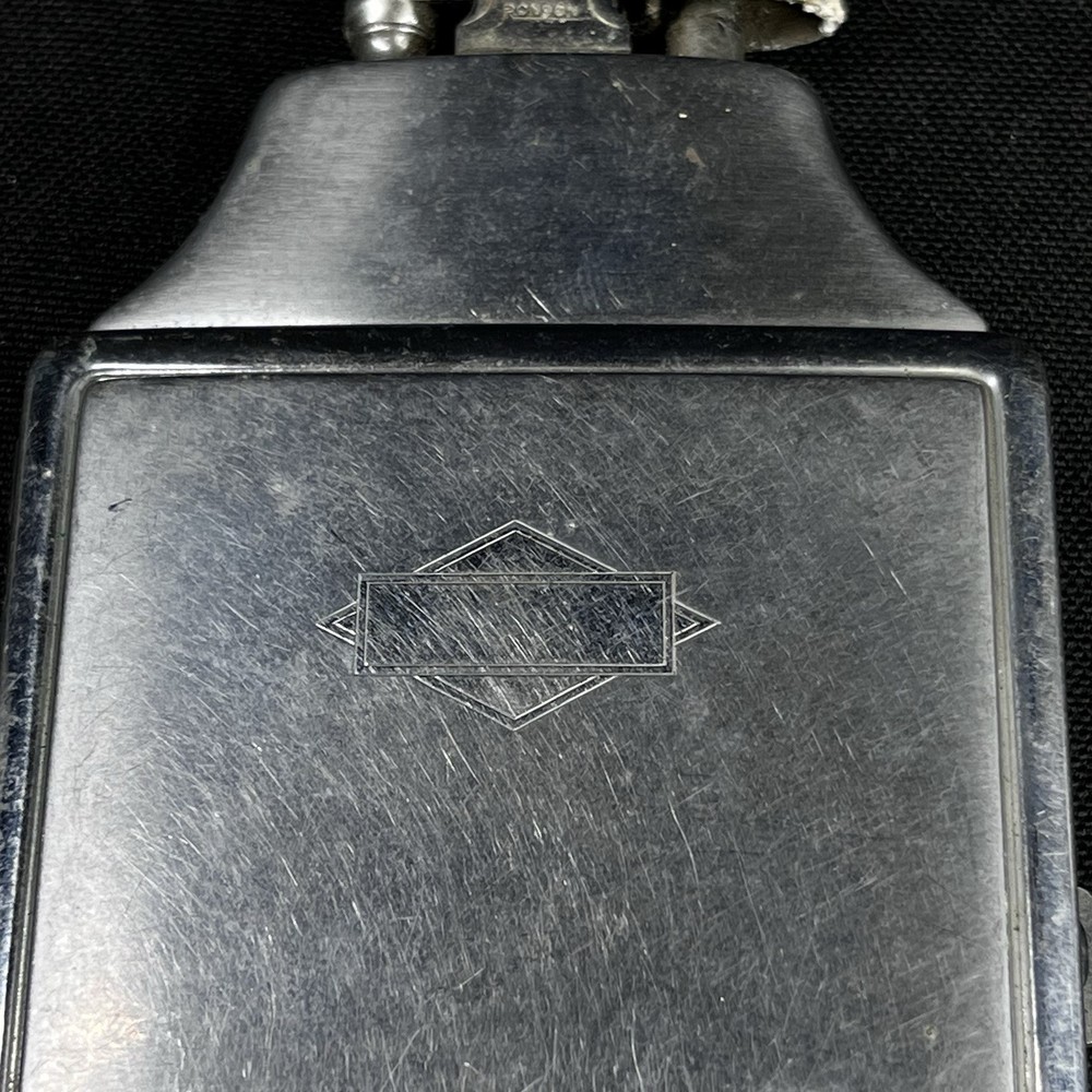 Vintage Ronson Combo Silver Cigarette Case With Lighter