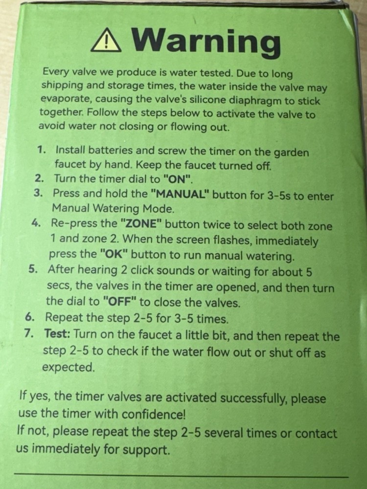 Rainpoint - Water Timer for Garden Hose - 2 Zone Sprinkler Timer with Rain Delay