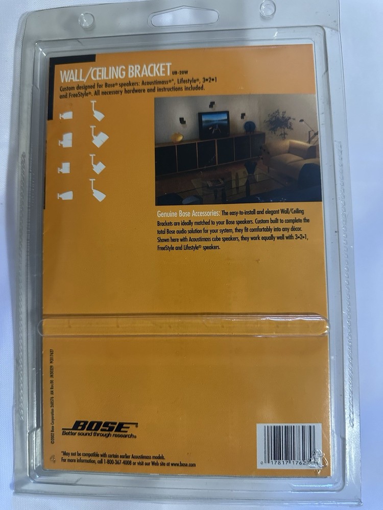 2 Bose UB-20W Wall/Ceiling Bracket, White,