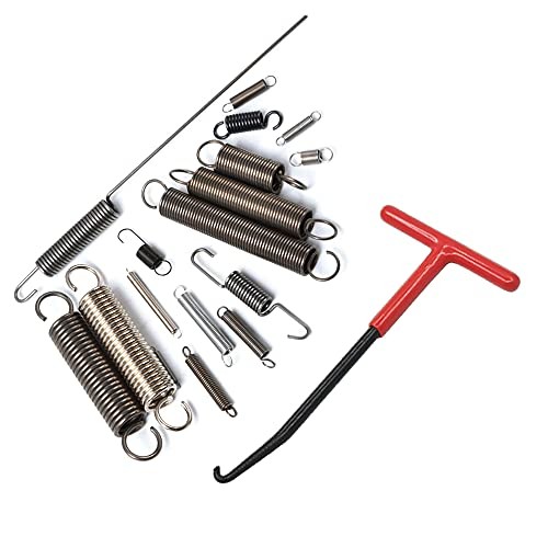 Motorcycle Exhaust Spring Hook, T Shaped Handle Exhaust Pipe Spring 2 Pcs -Red