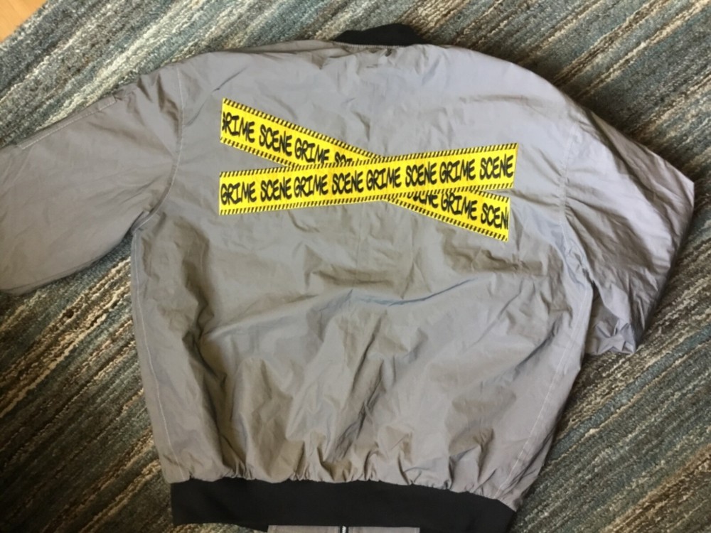 Floor sixx Reflective Bomber Jacket - XL - See pics