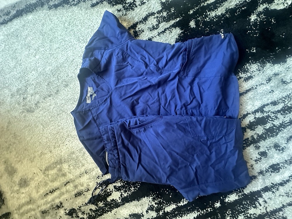 Greys Anatomy Navy Blue Scrub Set