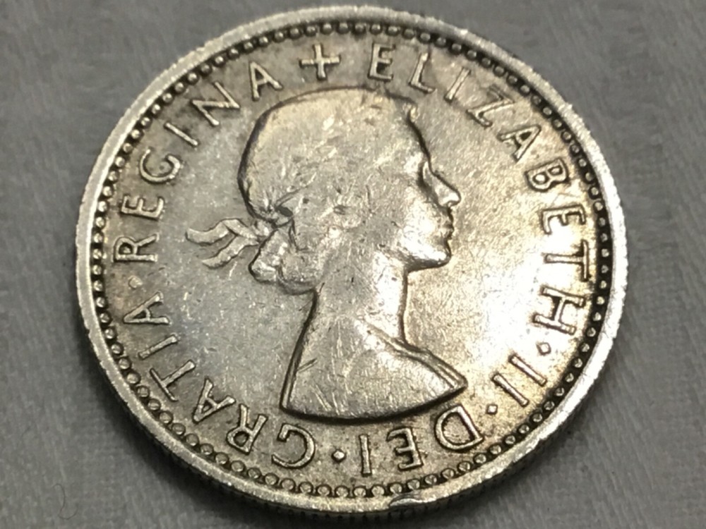 1964 Elizabeth II British  6d