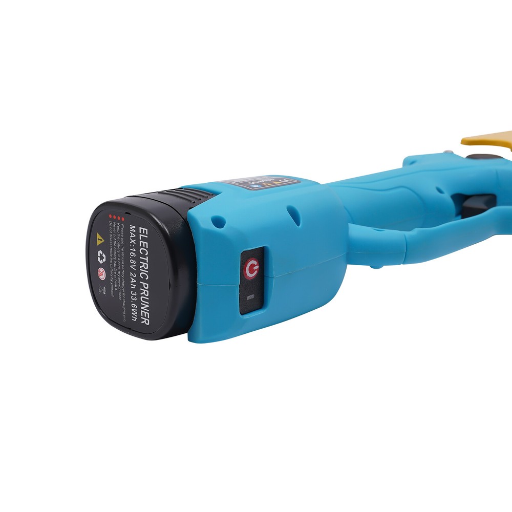 US Electric Pruner Cordless Pruning Shears Extension Pole +2 Lithium Battery