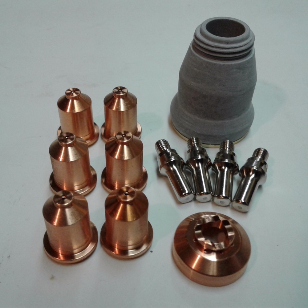 12PC SHIELDED CONSUMABLE STARTER KIT FITS ALPHACUT 60 PLASMA CUTTER IPT60 TORCH