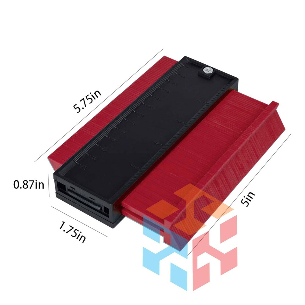 Saker Shape Profile Contour Gauge Plastic Woodworking Tool Duplicator Irregular