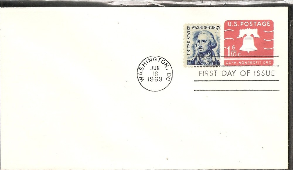 US SC # U548A Liberty Bell FDC. Ready For Cachet