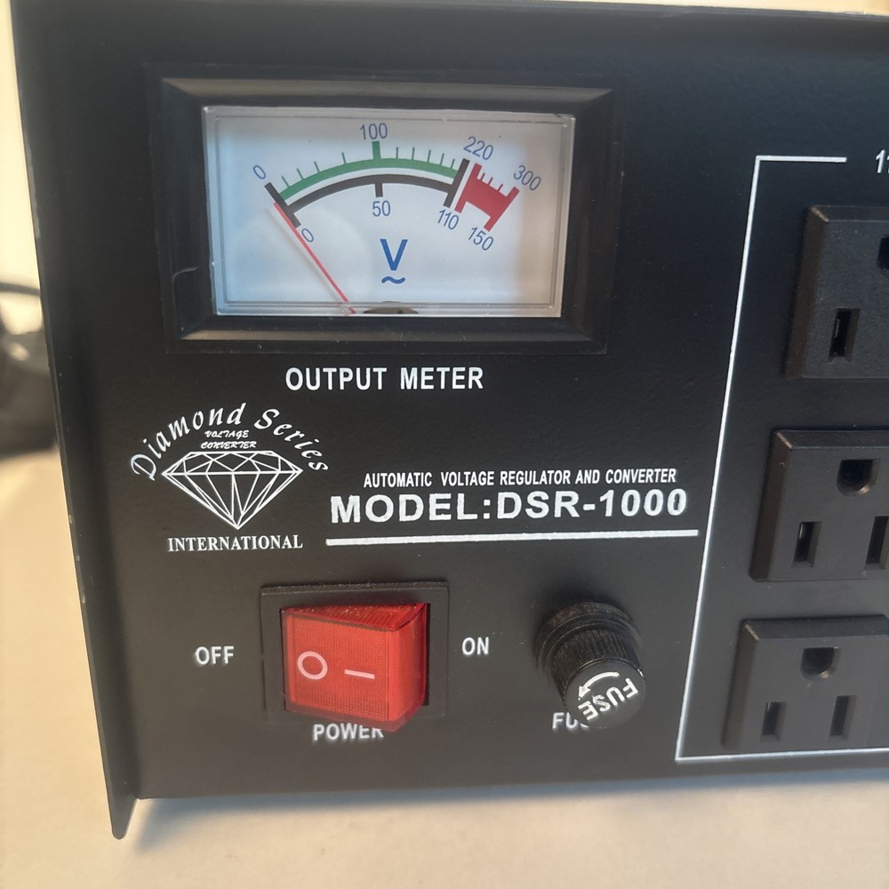 Diamond Series DSR-1000 Automatic Voltage Regulator And Converter Untested