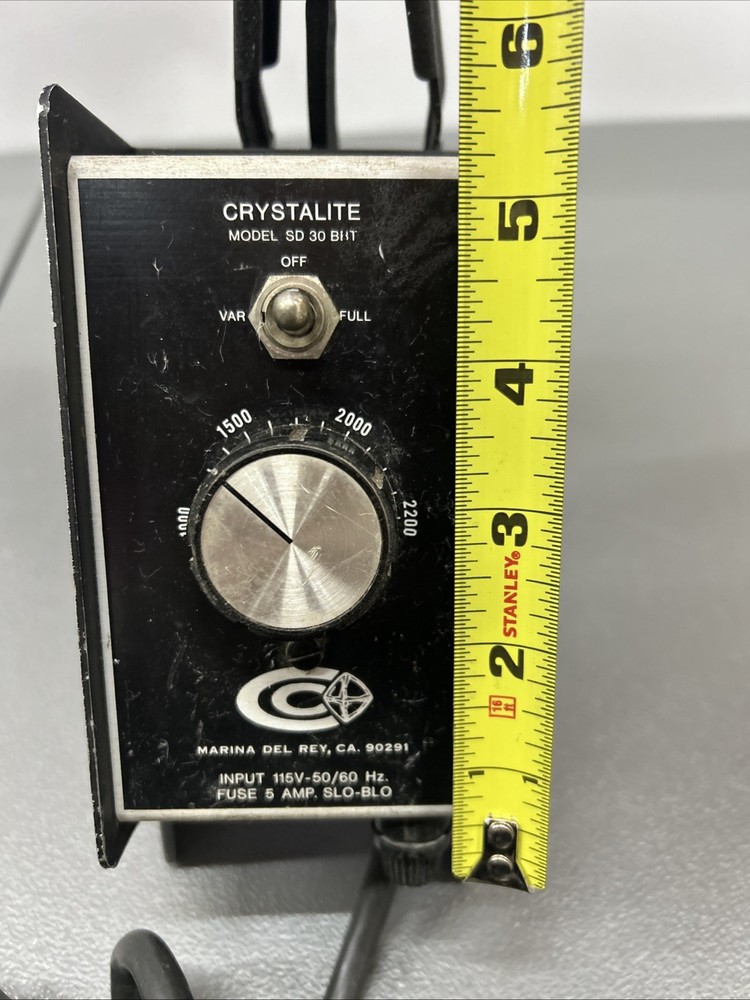 Crystalite Model SD 30 BBT Motor Speed Control Input 115V-50/60 Hz Variable