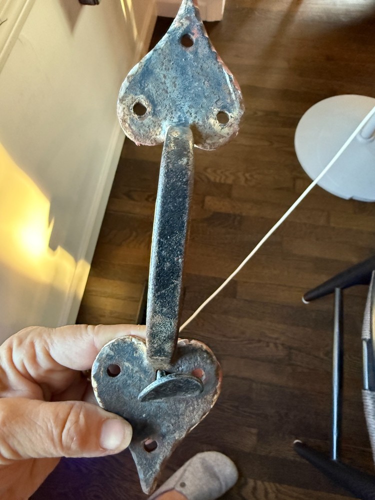 Antique Cast Iron Thumb Latch Door Handle 9" x 2"