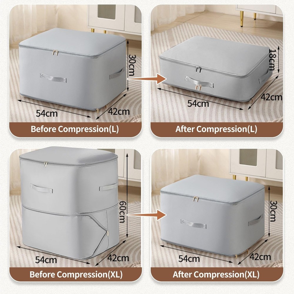 Ultra Space Saving Self Compression Organizer, 2025 Upgraded Space Saving Org...