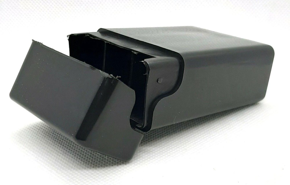 Convenient Divided Black King Size Cigarette Strong Box - Organize and Protect